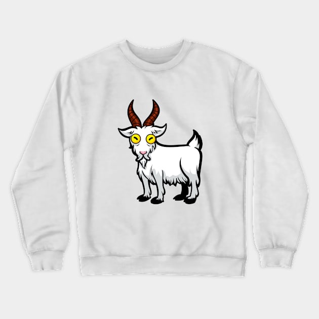 G.O.A.T. Goat Funny Cartoon Crewneck Sweatshirt by Wardellb